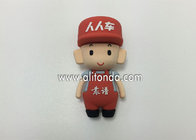 5cmH 3d collectible figure soft man shape pvc figure custom made silicone toy for promotional gifts