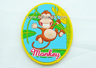 Oval shape cat cock elephant monkey island imgage design fridge magnets custom cartoon cute promotional fridge magnets