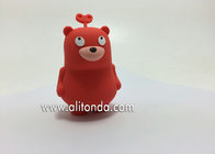 Custom pvc silicone cute 3d carton figures animal shape action figures for furniture display