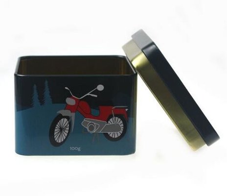 China Small Square Custom Tin with Plus Lid supplier