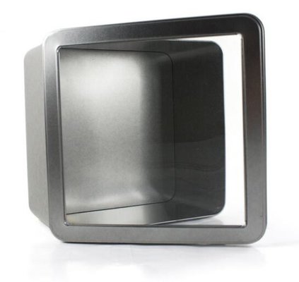 China Plain Wholesale Square Tin with Window supplier