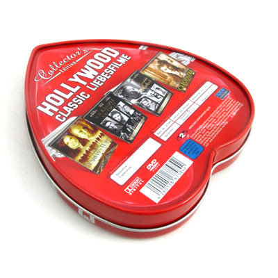 China Heart shape custom tin boxes with insert inside supplier