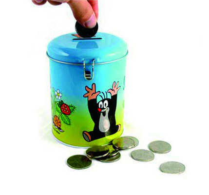 China round coin bank tin box supplier
