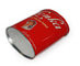Oval shaped red candy tin can supplier