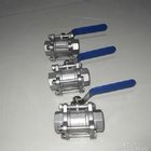 3-pc stainless steel ball valves FULL PORT 1000WOG,PN63 NPT BSPP BSPT API598 304 SS316 1/4