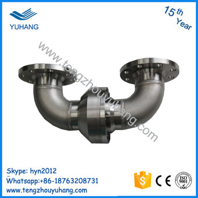 China Stainless Steel double elbow flange connection hydraulic water swivel joint supplier