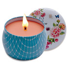 Wholesale Different Scented Soy Wax Candles in Round Travel Tin Box