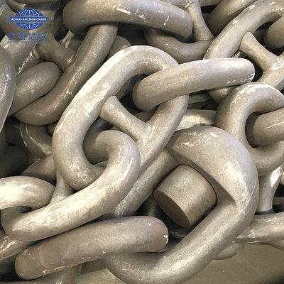 China 90MM Ship Grade U2 U3 Stud Link Anchor Chain Cables With LR BV NK DNV Cert In Stock supplier