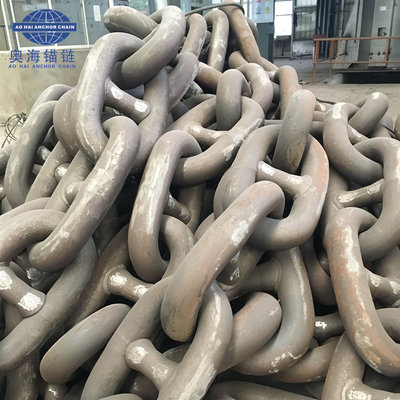 China 87MM Ship Grade U2 U3 Stud Link Anchor Chain Cables With LR BV NK DNV Cert In Stock supplier