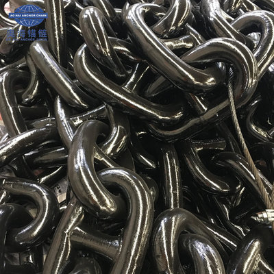 China 64MM 87MM Ship Used Grade 3 Stud Link Anchor Chain With LR,BV,CCS supplier