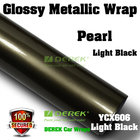 Glossy Metallic Car Wrapping Film - Glossy Metallic Light Black