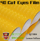 4D Cat Eyes Car Wrapping Vinyl Films - Orange