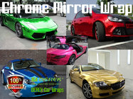 Chrome Mirror Car Wrapping Vinyl Film 3 layers - colors for choose