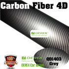 4D Glossy & Shiney Carbon Fiber Vinyl Wrapping Films--White