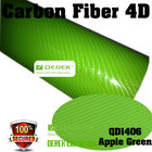 4D Glossy & Shiney Carbon Fiber Vinyl Wrapping Films--Red