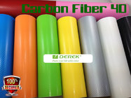 4D Glossy & Shiney Carbon Fiber Vinyl Wrapping Films--Red