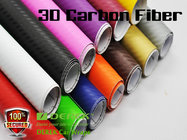 3D Carbon Fiber Vinyl Wrapping Film bubble free 1.52*30m/roll - Rose Red