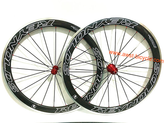 free shipping 700c road bike 60mm carbon +alloy clincher wheels bicycle wheels alloy brake surface