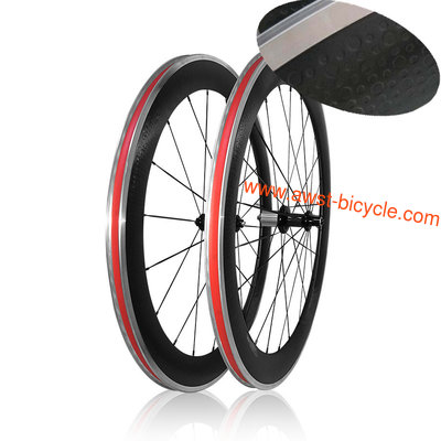 OEM dimple carbon alloy wheel clincher 50mm bicycle wheels with alloy braking surface 23mm wideth wheel set