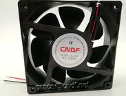 CNDF made in china with CE 2 years warranty plastic material dc cooling industiral fan  12VDC 120x120x38mm