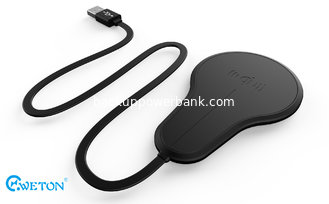 China Black 5V 1A Waterproof Power Bank Cell Phone Wireless Charging Pad supplier