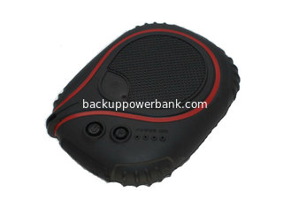 China Black Small Waterproof Power Bank 6600mAh , Rechargeable Power Bank For Mobile Devices supplier
