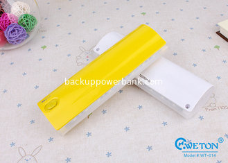 China Universal Pocket Mobile Phone 4400mAh Gift Power Bank With Torch , External Battery Pack supplier