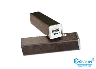 China 3000mAh Portable Wooden Power Bank , Gift Power Bank With 5V 1A Output supplier