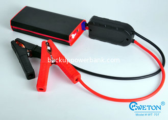 China Built - in Micro USB Cable Multi Function Car Jump Starter Power Bank 12000mAh supplier
