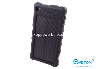 China Black Dual USB Portable Solar Power Bank 8000mAh Suitable For Smartphones,Tablet PC supplier