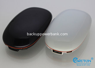 China Bean shaped Backup Power Bank for Cell Phones , External Battery Charger supplier