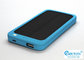 Blue Rectangle Small Pocket External Solar Li-polymer Power Bank 5000mAh supplier