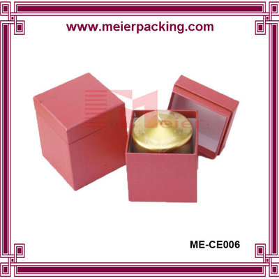 China Candle box with 2mm grey paper+157g coated paper/Custom candle box matte finished ME-CE006 supplier