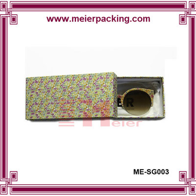 China Drawer glasses box, paper slider gift box, rigid art paper glasses box ME-SG003 supplier