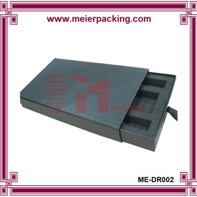 China Wholesale drawer open black rigid paper box with EVA insert ME-DR002 supplier