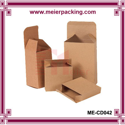 China Custom small brown kraft paper packaging empty box ME-CD042 supplier