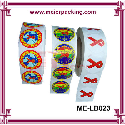 China Custom self-adhesive printing roll sticker/Printed labels colorful print vinyl sticker ME-LB023 supplier