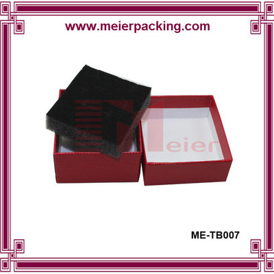 China Wine Red Matt Embossed Luxury Watch Paper Box/Jewelry Gift Watch Paper Box with Foam ME-TB007 supplier
