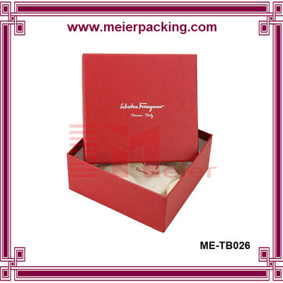 China Red square Paper Earring and necklace display box/Handmade Red Square Watch Box Paper  ME-TB026 supplier