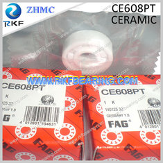China FAG CE608PT 8x22x7 mm Full Ceramic Deep Groove Ball Bearing supplier