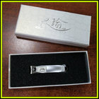 JY-LHJ-002 Finger or Toe Brushed Stainless Steel Pearl Nickel Plated Nail Clipper