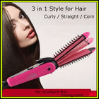 NHC-8890 3 in 1 Hair Straightener Hair Stick Hair Curler Hair Clipper
