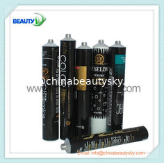Black Color Printing Aluminum Cosmetic  tubes with new HDPE lids