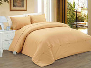 Sateen Stripe Duvet Cover Set Polyester Cotton Bedding Set 4pcs