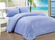 Polyester Cotton Sateen Stripe Duvet Cover Bedding Set 4pcs Home and Hotel Use