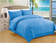 Sateen Stripe 2pcs Comforter Set Polyester Cotton Bedding set Solid Color