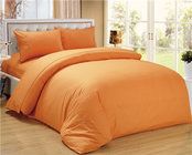 Sateen Stripe Comforter Set Solid Color Comforter and Duvet Cover