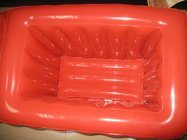 China made 0.25mm PVC material red color inflatable ice bucket