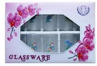 280ml Gift Glass set with flower