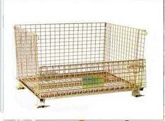 Industrail Galvanized Folding Collapsible Storage Metal Wire Mesh Container